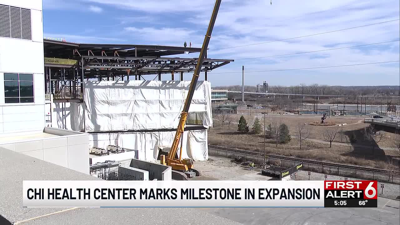 Omaha’s CHI Health Center expansion hits major milestone