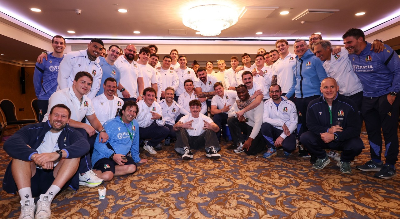 Prima di Sanremo Olly canta a Dublino con l'Italia del rugby