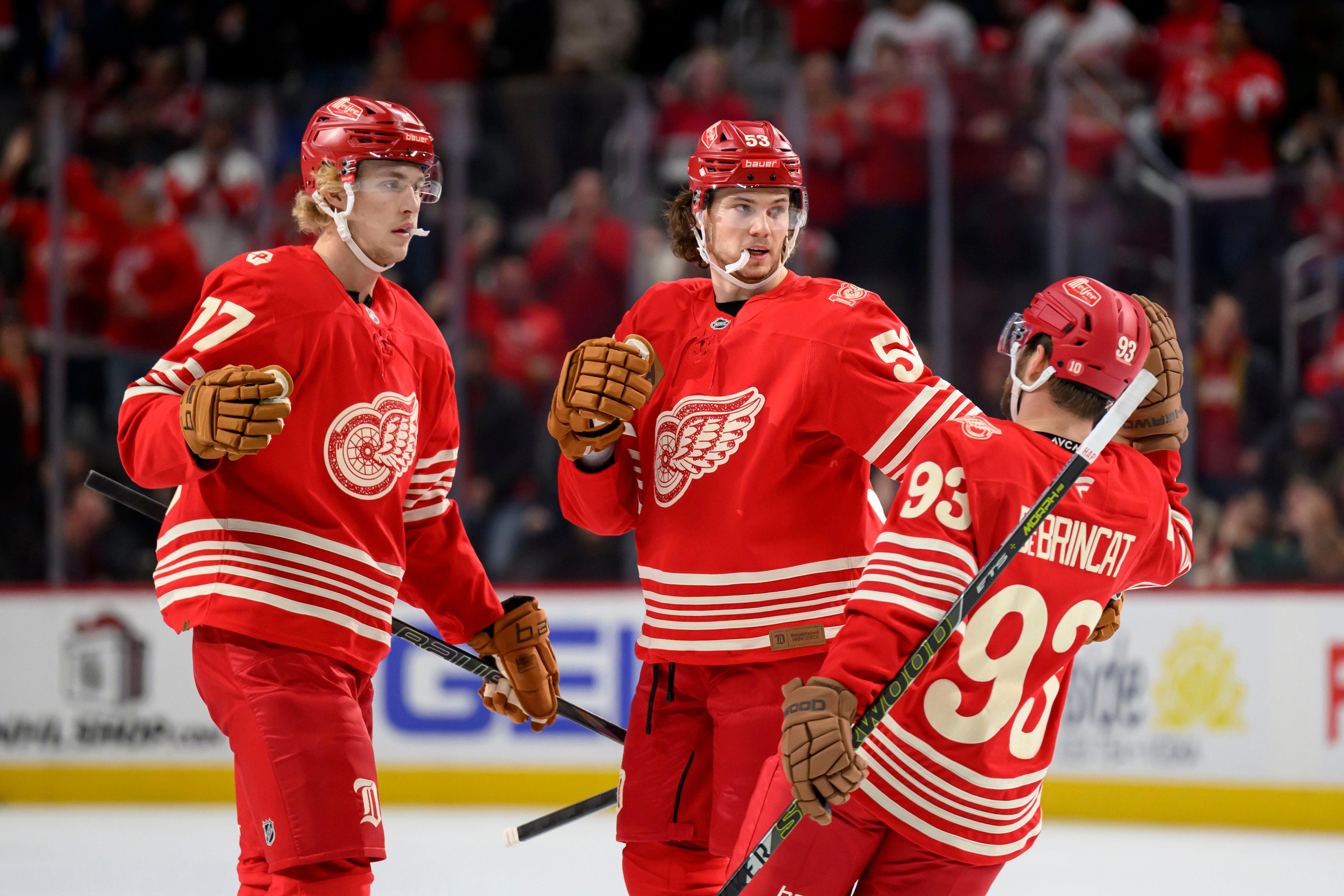 With Olympic break over, Red Wings return to ice working to shake rust