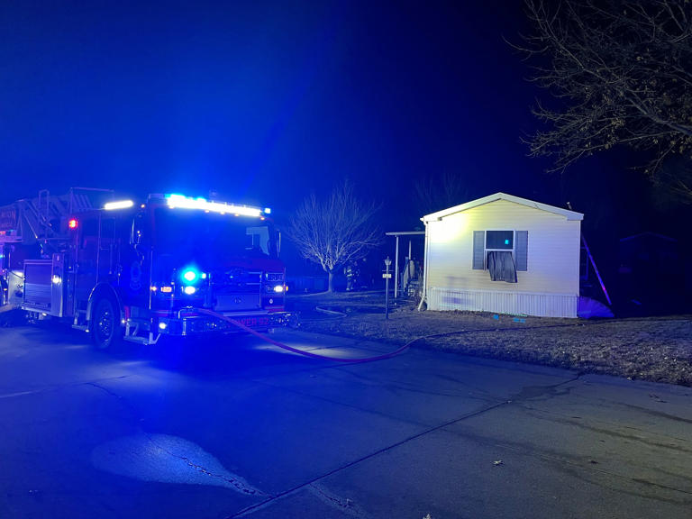 One hospitalized after fire at Marion mobile home park