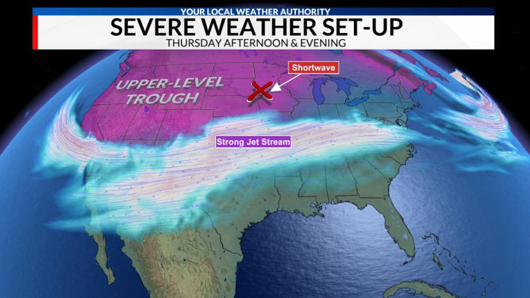 Strong to severe storms possible Thursday afternoon and evening