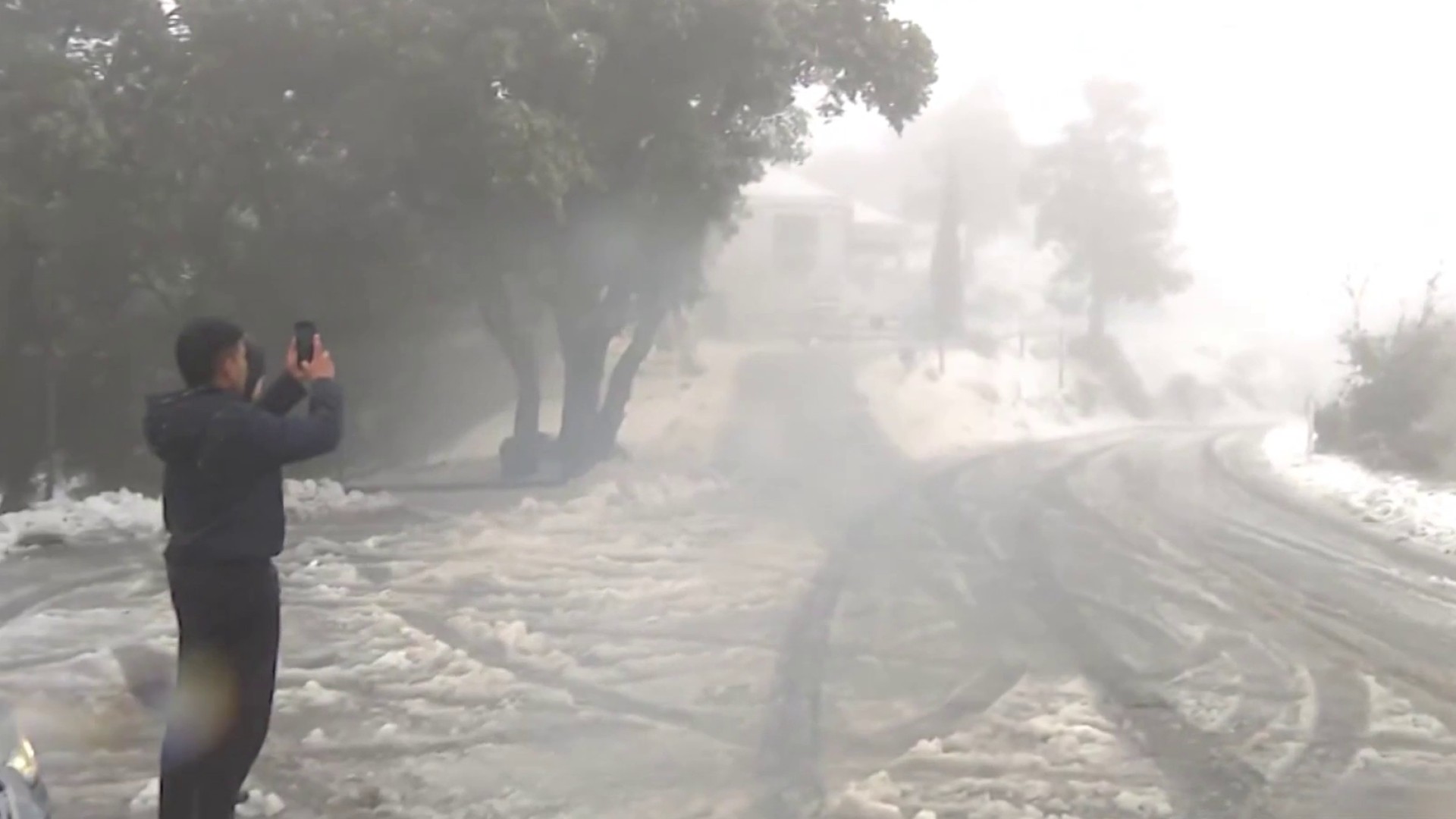 Bay Area storm brings snow to Mount Hamilton