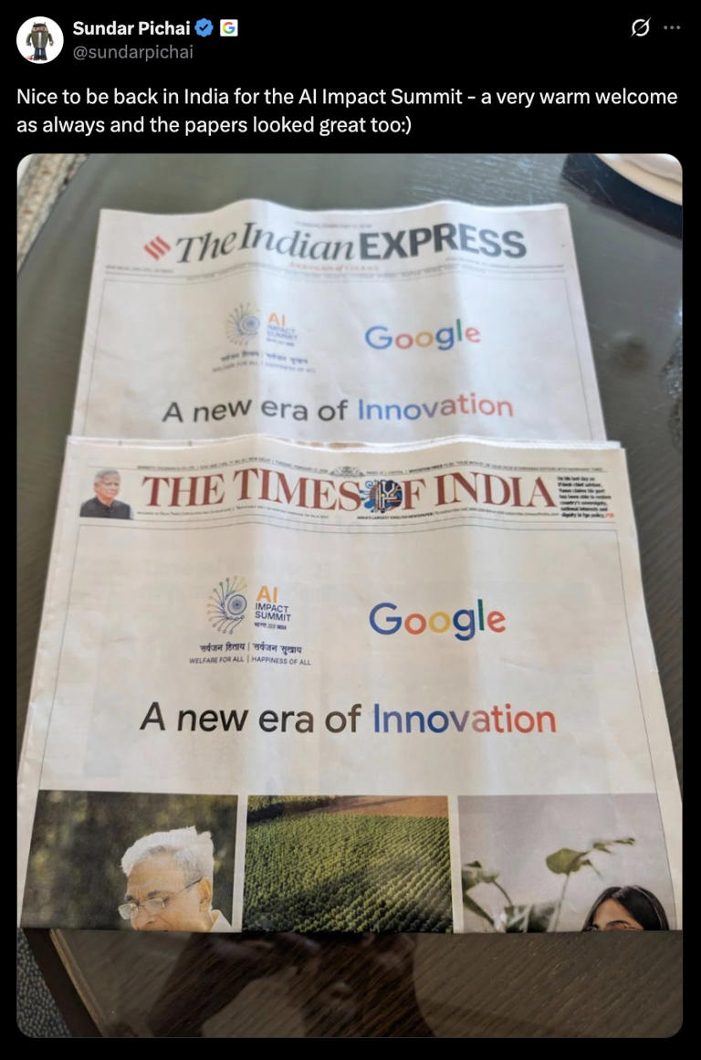 Google announces IO 2026 dates as CEO Sundar Pichai lands in India for ...