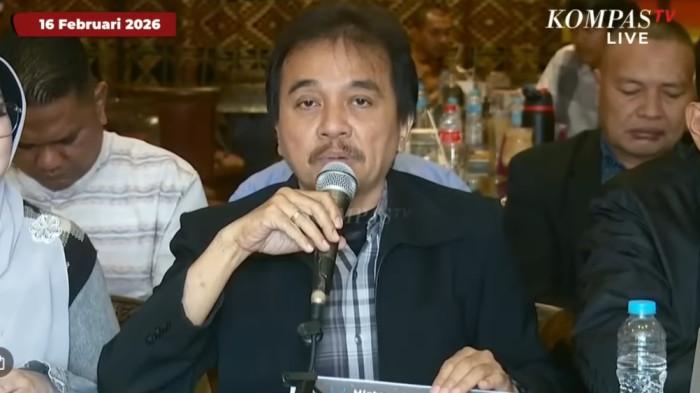 KASUS IJAZAH - Roy Suryo dalam tayangan Kompas TV soal duduk perkara penelitian ijazah Jokowi, hingga ditetapkannya sebagai tersangka. (Kompas TV)