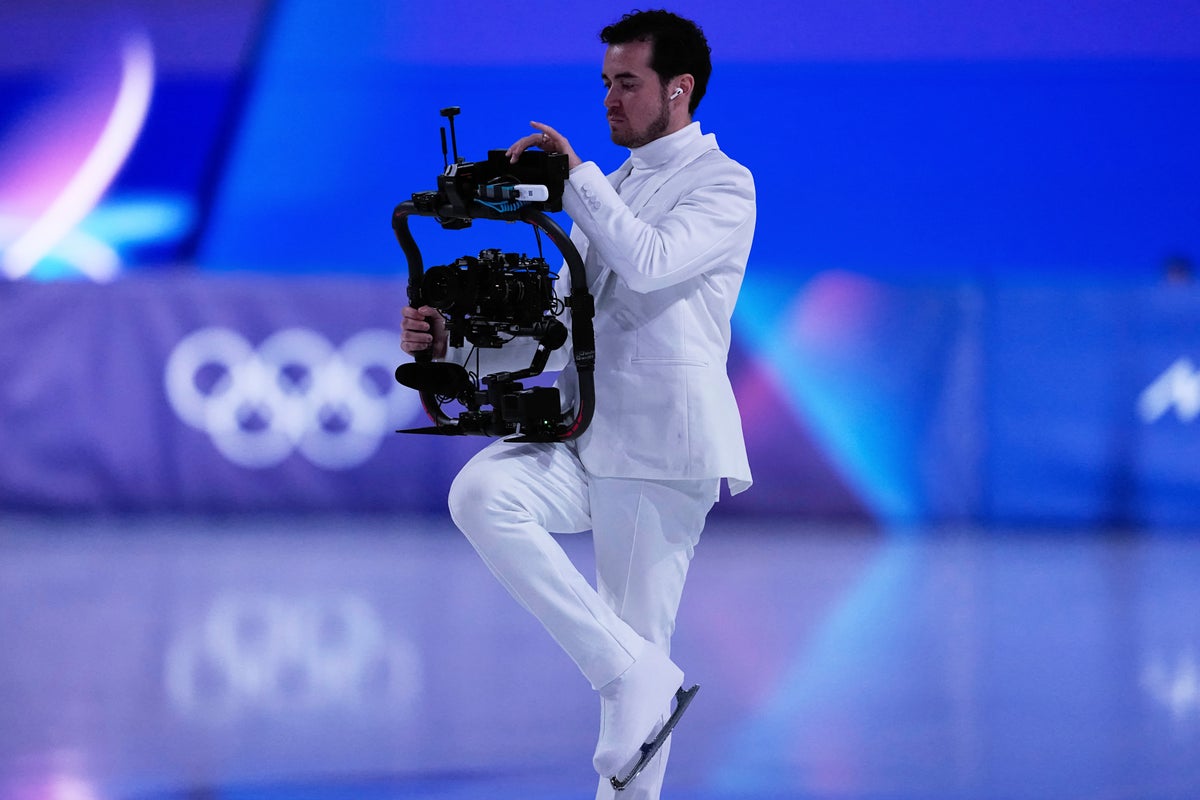 Meet the first camera operator to skate on ice at Winter Olympics