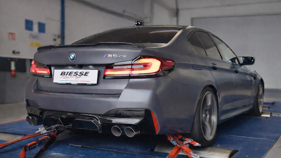 This BMW M5 CS made how much power?
