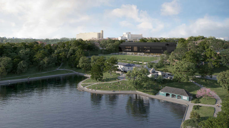 Swimming pool and sports centre plan drawn up for football pitches site ...