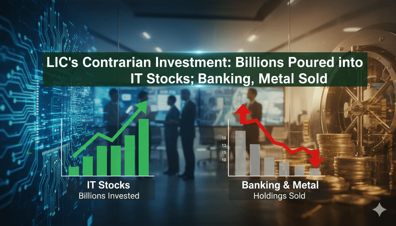 LIC’s contrarian investment: Billions poured into IT stocks; banking ...