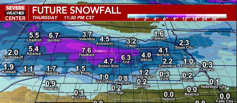 From 70s and Strong Winds to Snow Showers by Thursday