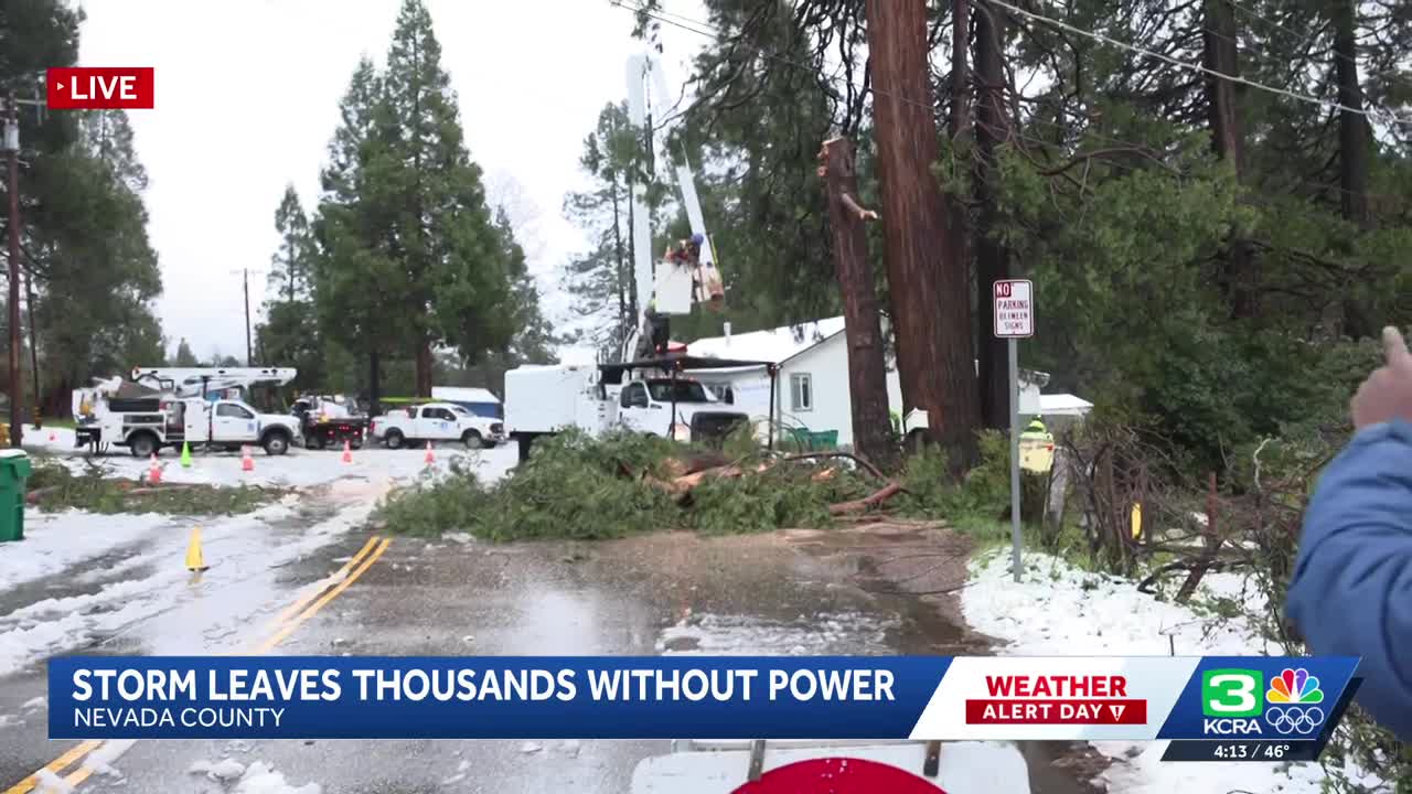 Storms leave thousands without power in Northern California
