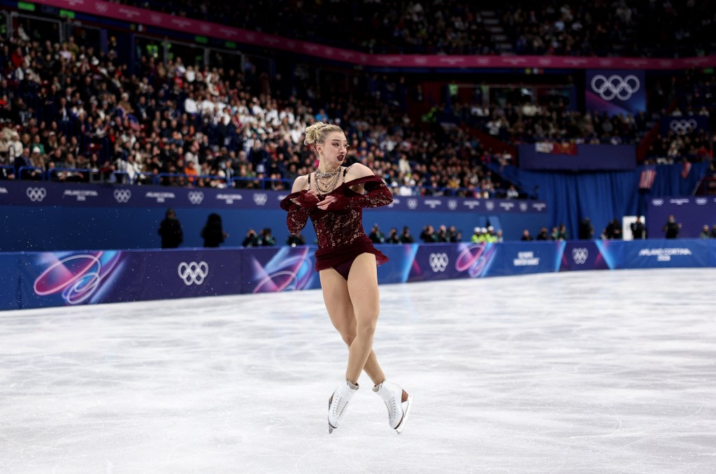USA’s Amber Glenn in tears after error leads to Olympic figure skating ...
