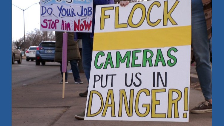 Fort Collins protest targets Flock license plate cameras