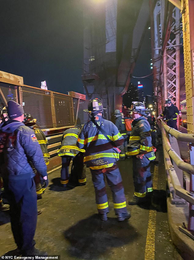 Tense rescue operation after boy, 16, plunged 50ft from NYC bridge in ...