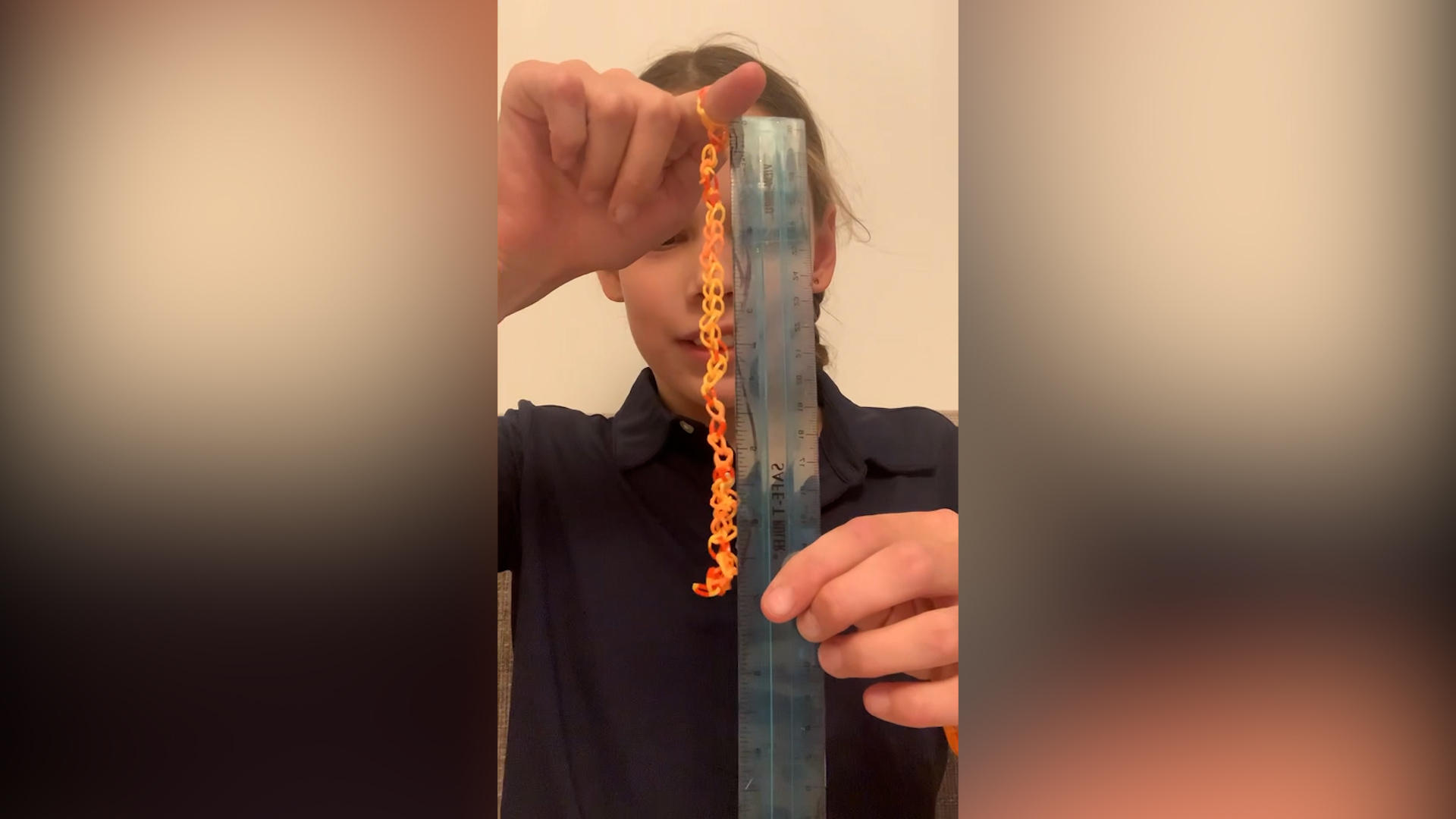 Longest loom band chain made in one minute - 36 by Eleanor Ferrin