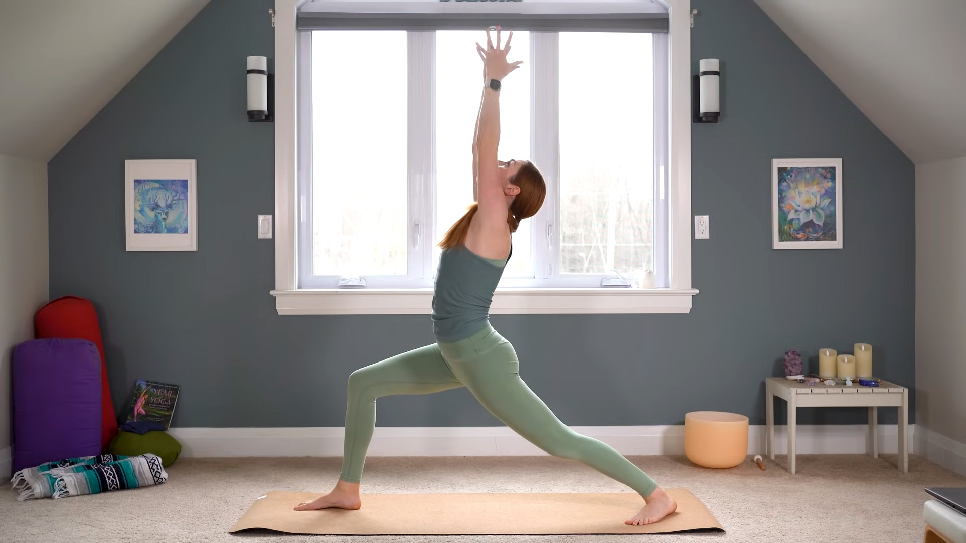 Strength and balance with sun salutation yoga
