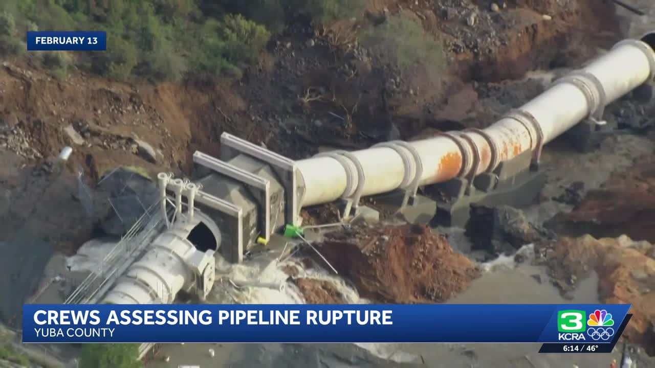 Yuba Water Agency begins to assess damage from pipe rupture at New ...