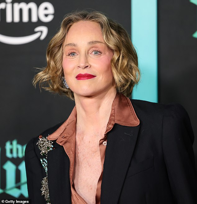 Sharon Stone, 67, shows off very smooth complexion as she attends The ...
