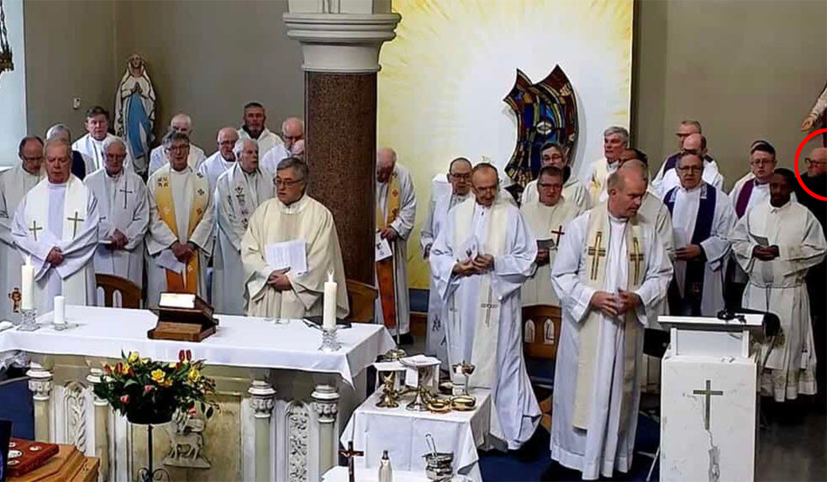 Bishop’s fury at defrocked priest who stood alongside clerics at funeral