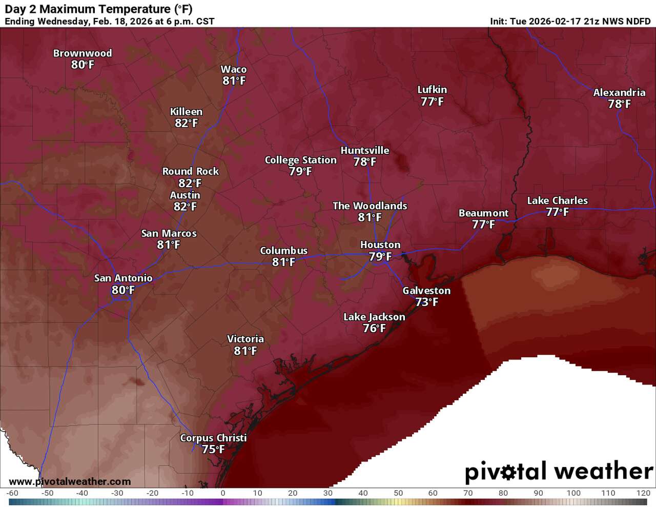 Houston heats up to muggy 80s. How much will weekend cold front sink ...