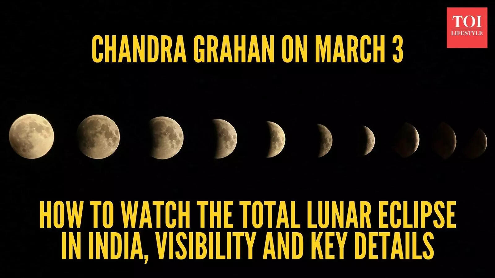 Chandra grahan on March 3: How to watch the total lunar eclipse in ...