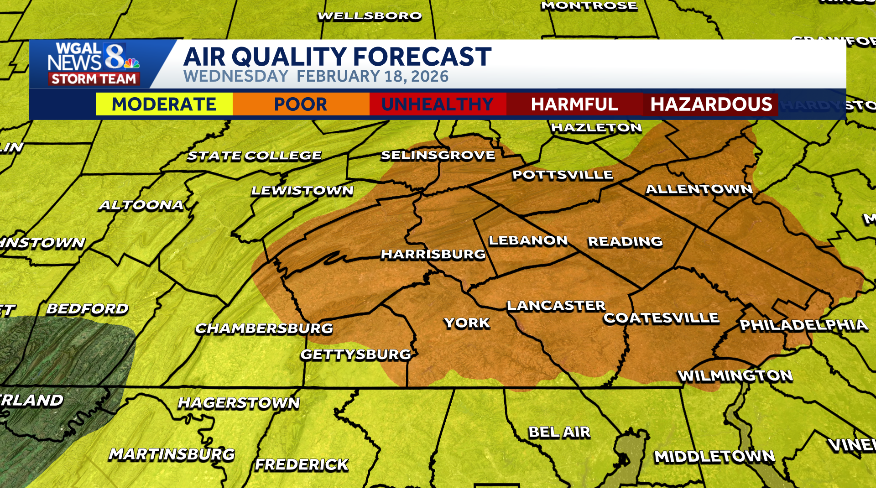Code Orange air quality alert in effect for most of the Susquehanna Valley