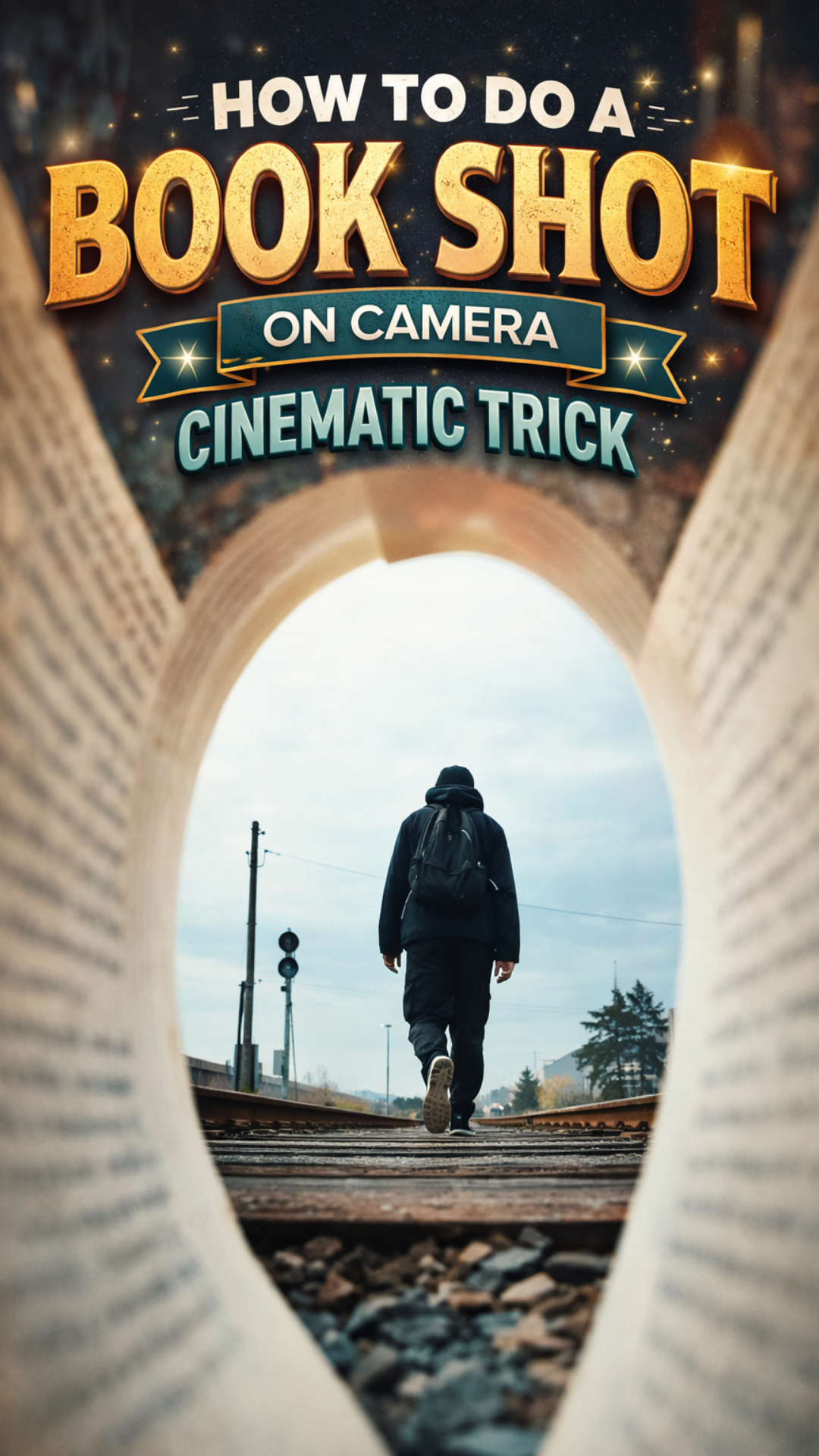 How to do a book shot on camera cinematic trick