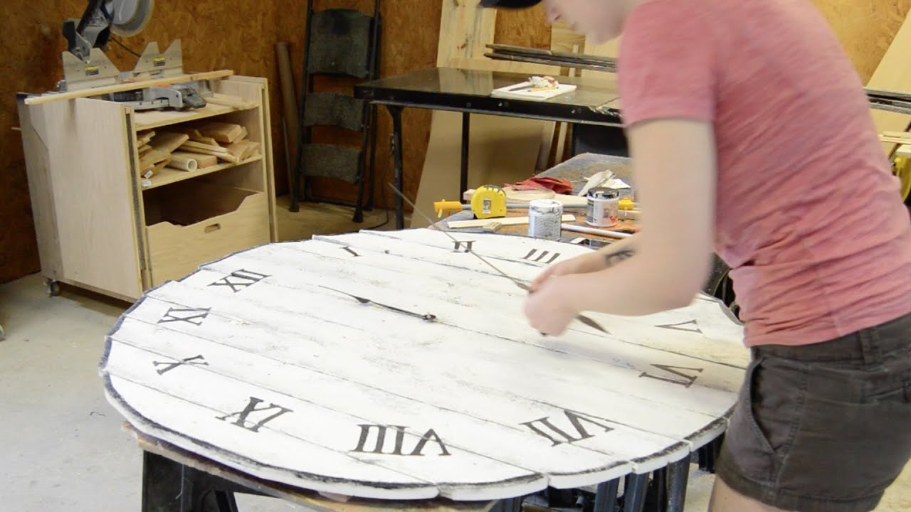 How to make a fence panel clock from scrap wood