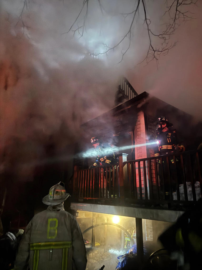 Ceiling collapses, Boston firefighters injured while battling raging ...