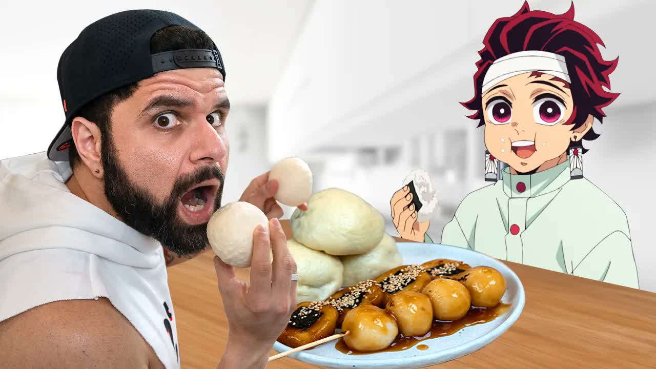 This is what happens when he eats the Demon Slayer recovery meal