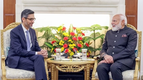 Sundar Pichai calls on PM Modi amid India AI summit underway in Delhi