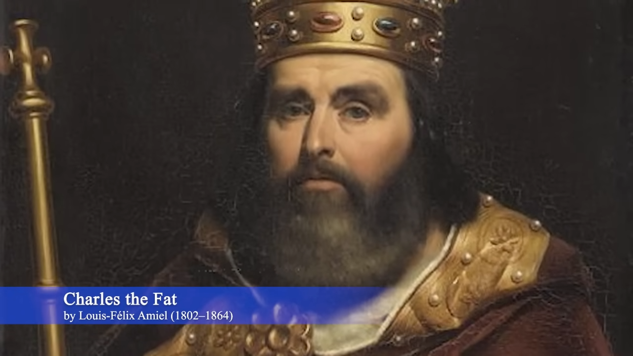 Charles the Fat inherited an empire, then ate while it burned