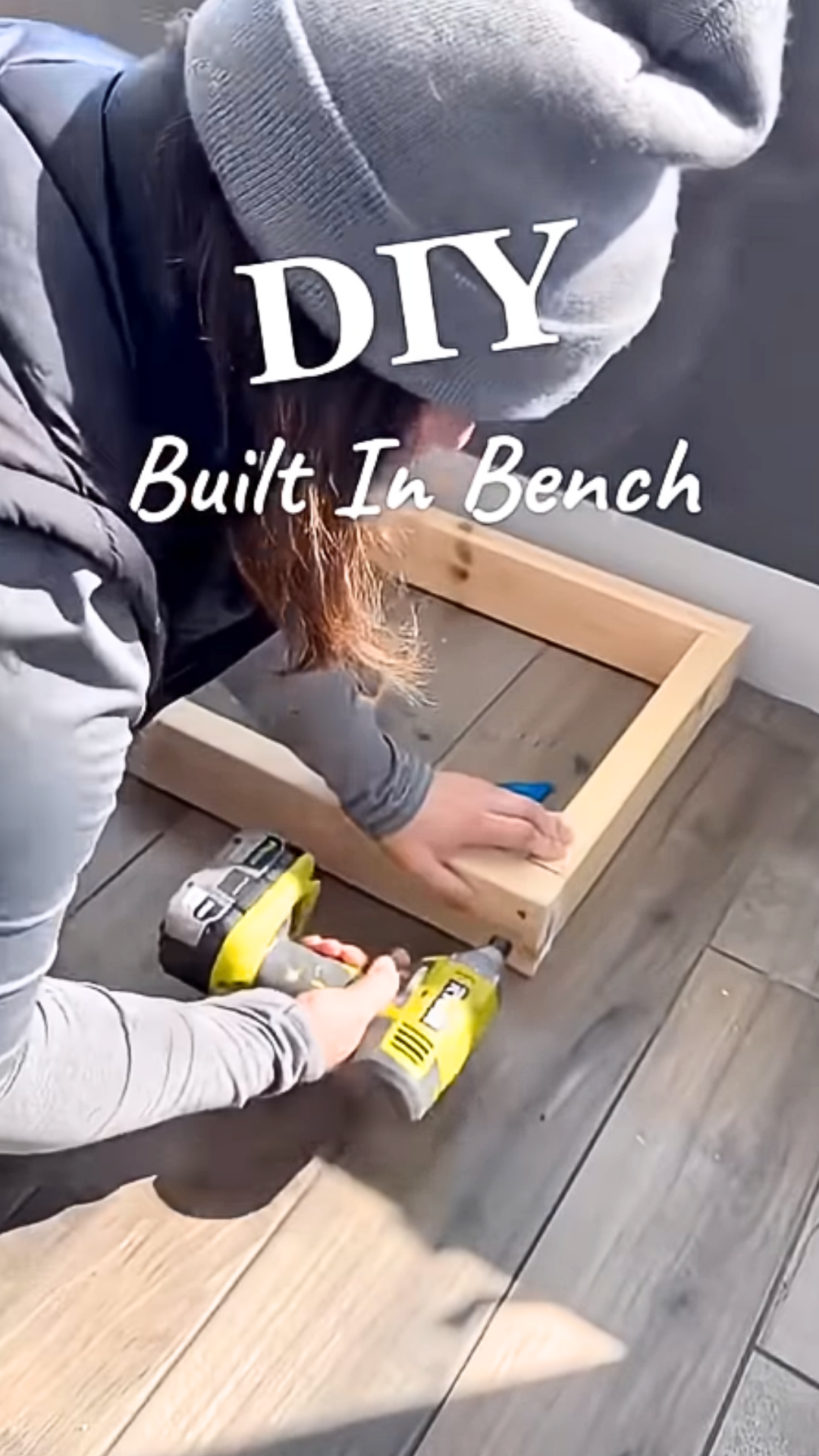 DIY built in bench build from start to finish