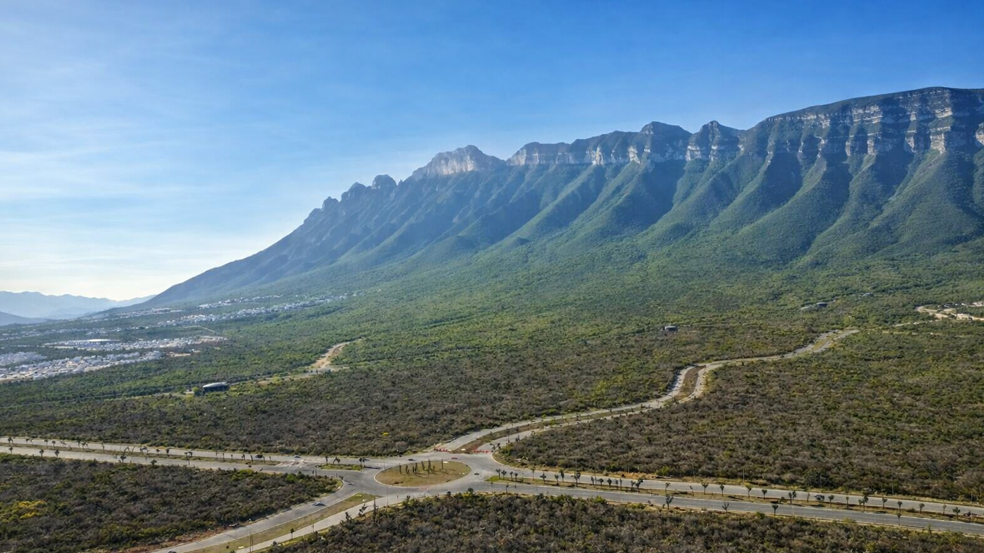 Monterrey Valley beneath the Sierra Madre Mountains