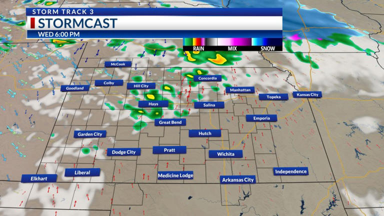 Storm Track 3 forecast: Cold front brings rain Wednesday, up and down temps