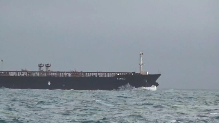 The Kousai tanker in the Channel