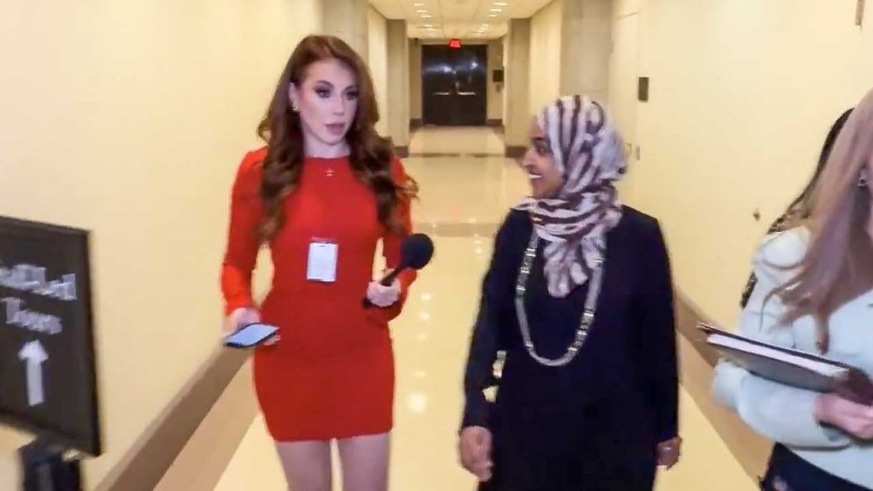 Dem laughs in the face of Lindell TV reporter