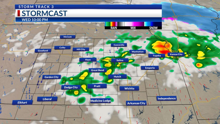 Storm Track 3 forecast: Cold front brings rain Wednesday, up and down temps
