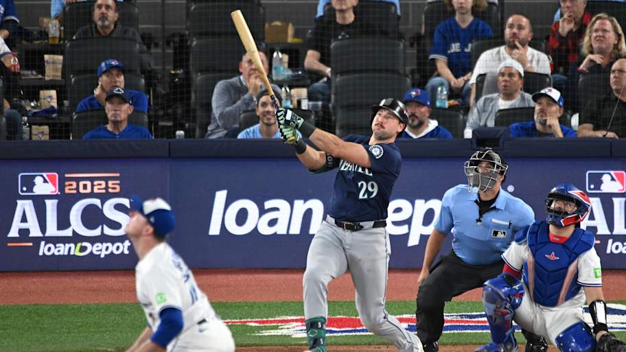 Odds maker forecasts Mariners' HR king Cal Raleigh will slip a few ...