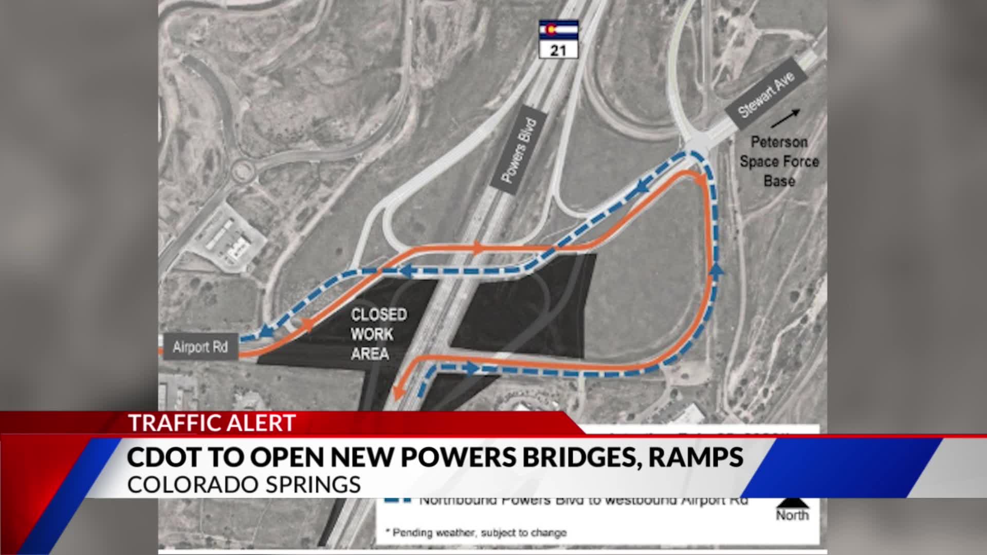CDOT to open new bridges, ramps at Powers and Airport