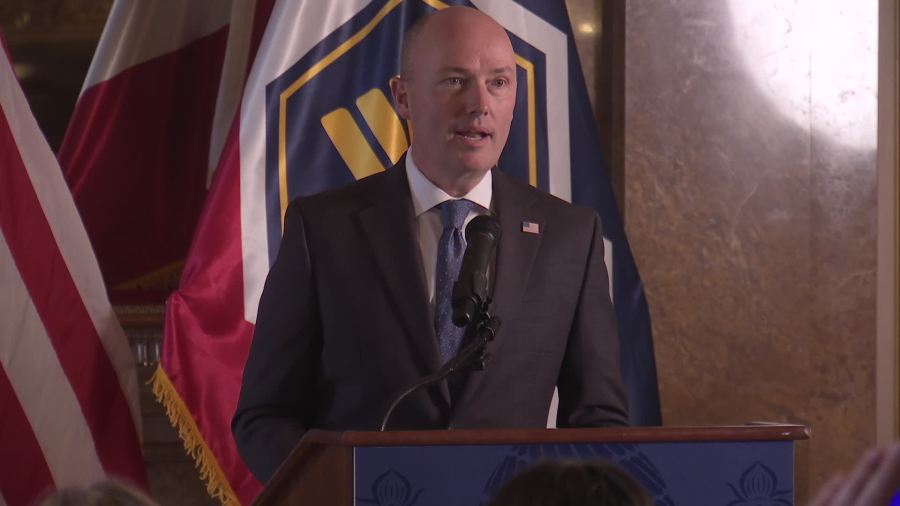 Governor Cox braves the elements — heat, water, and ICE — in monthly news conference<br>