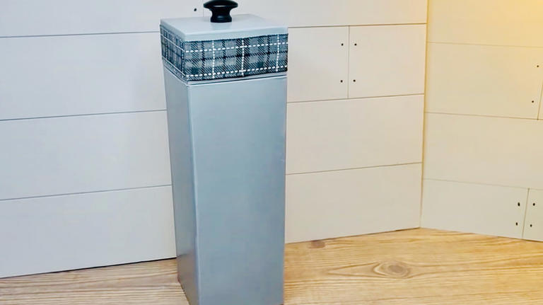 Household items that can be repurposed as plastic bag storage