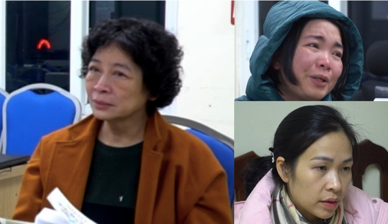 Báo điện tử Tiền Phong Bị can Phạm Thị Hòa (trái) cùng đồng phạm. 1