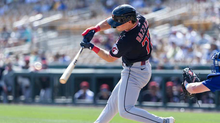 Guardians' top prospect blasts first spring training home run against ...