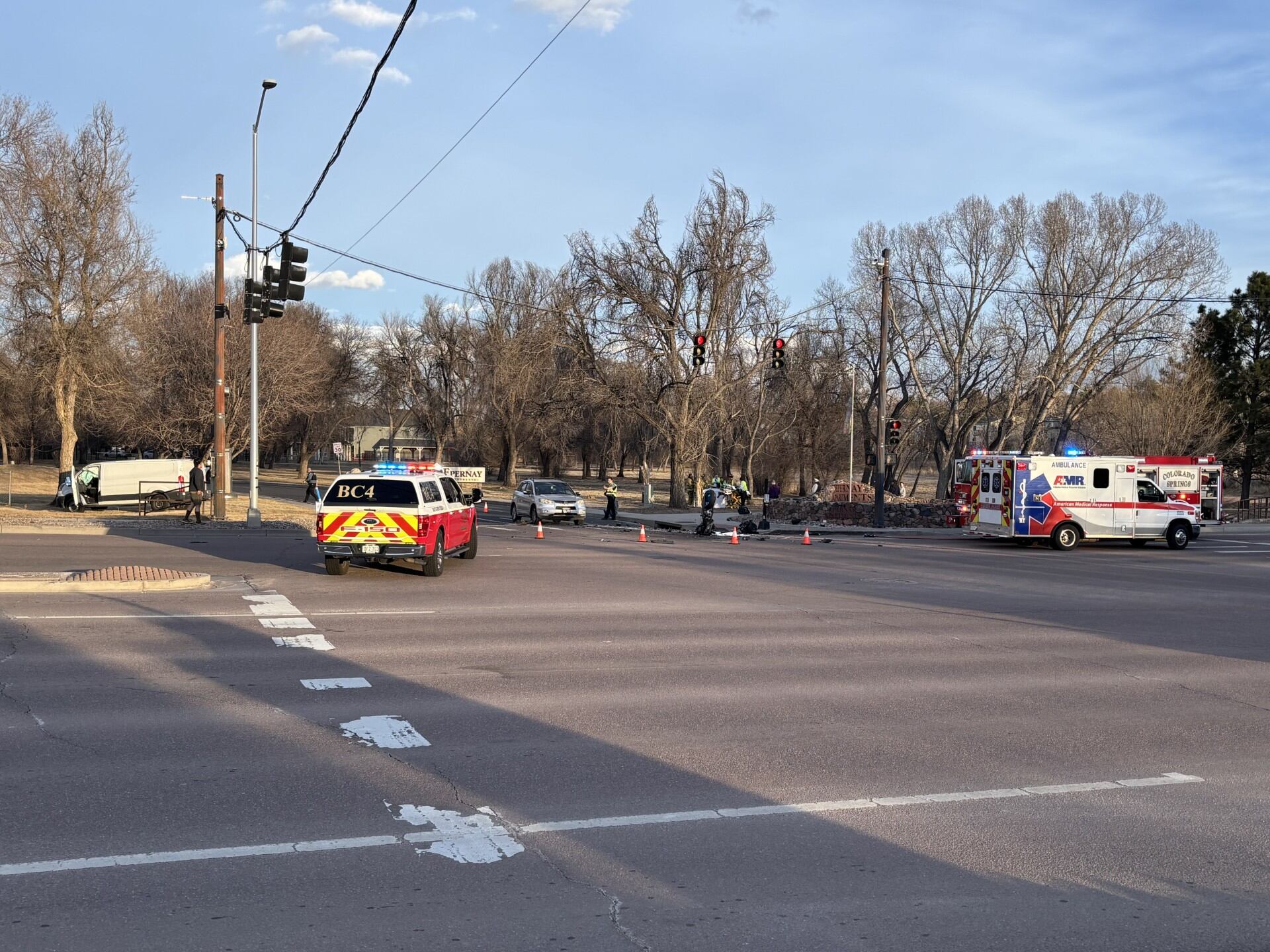 Deadly crash involving motorcycle, box van in Colorado Springs under ...