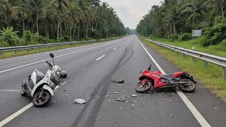 Ilustrasi kecelakaan lalu lintas