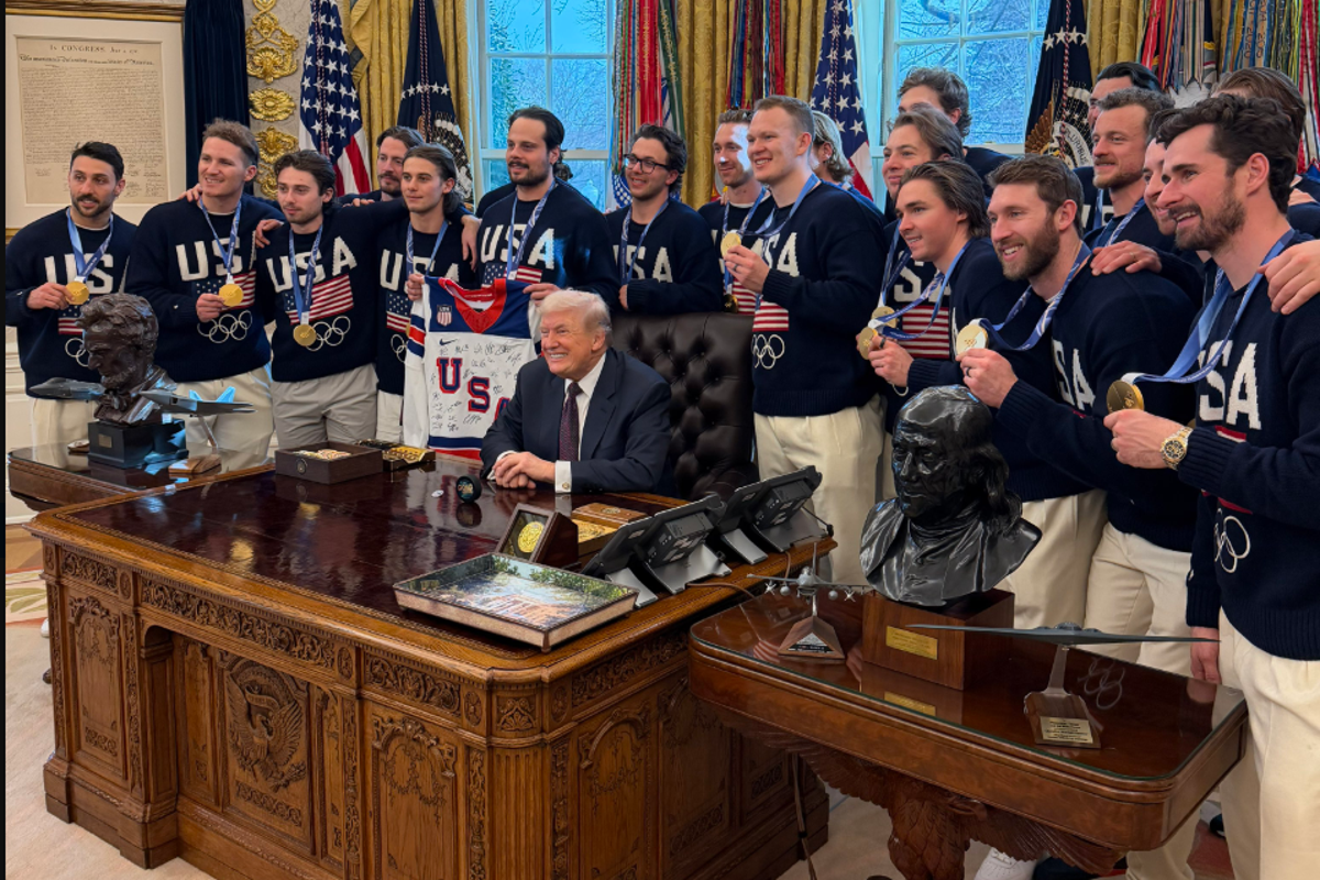 Five members of US men’s hockey team declined meeting with Trump
