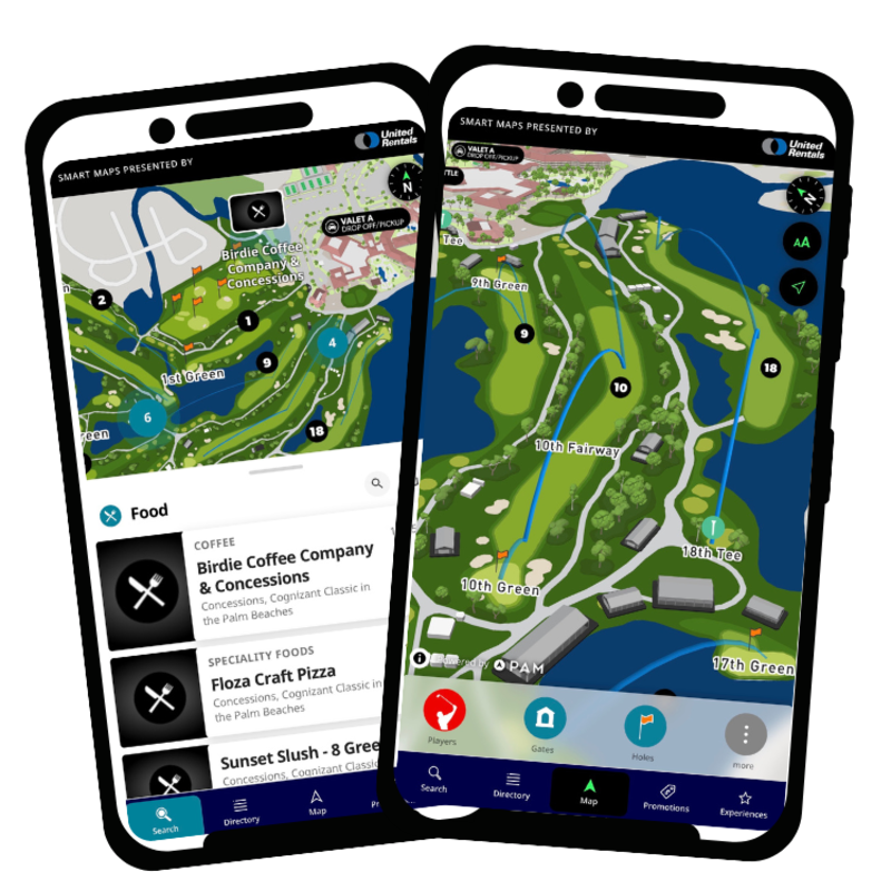 PGA Tour partners with PAM to bring smart maps to tournament venues