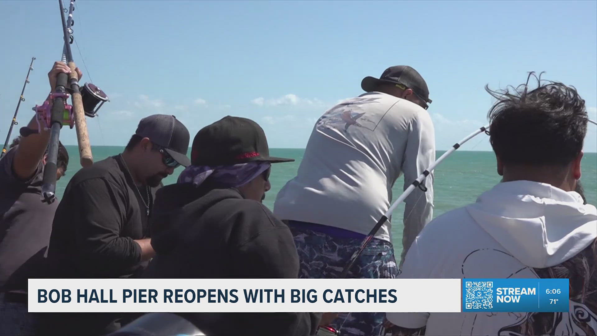 Corpus Christi fishing enthusiasts celebrate reopening of Bob Hall Pier