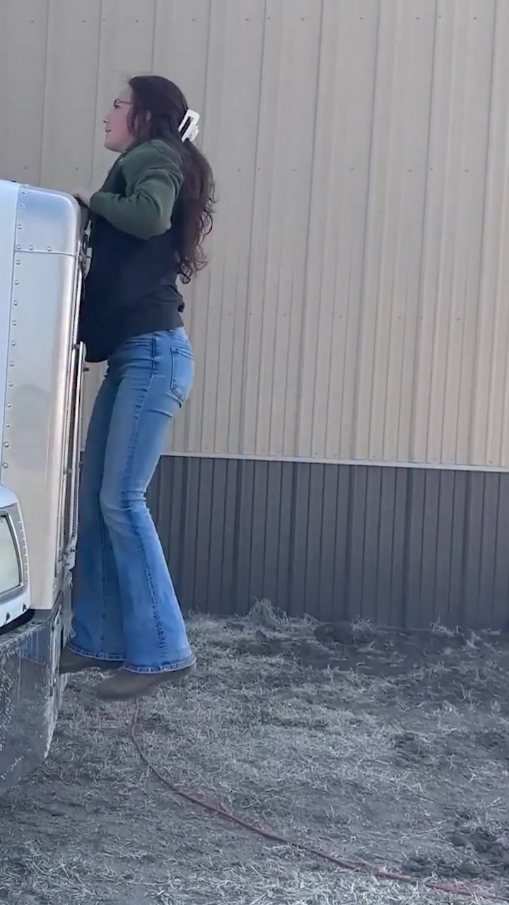 A girl and her big rig