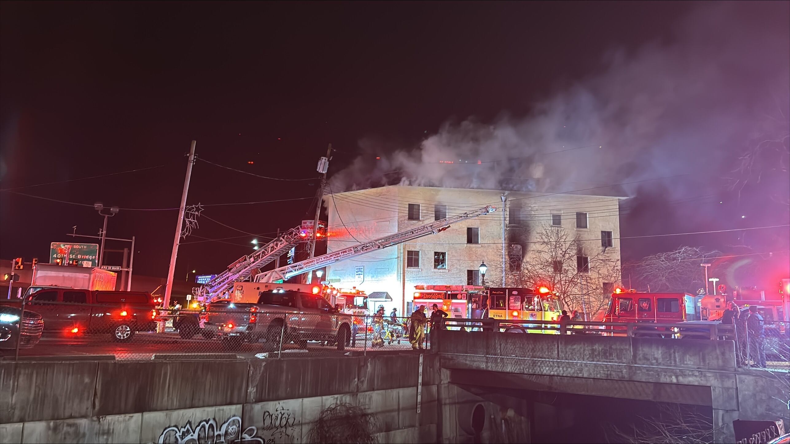 Crews battle apartment fire in Millvale